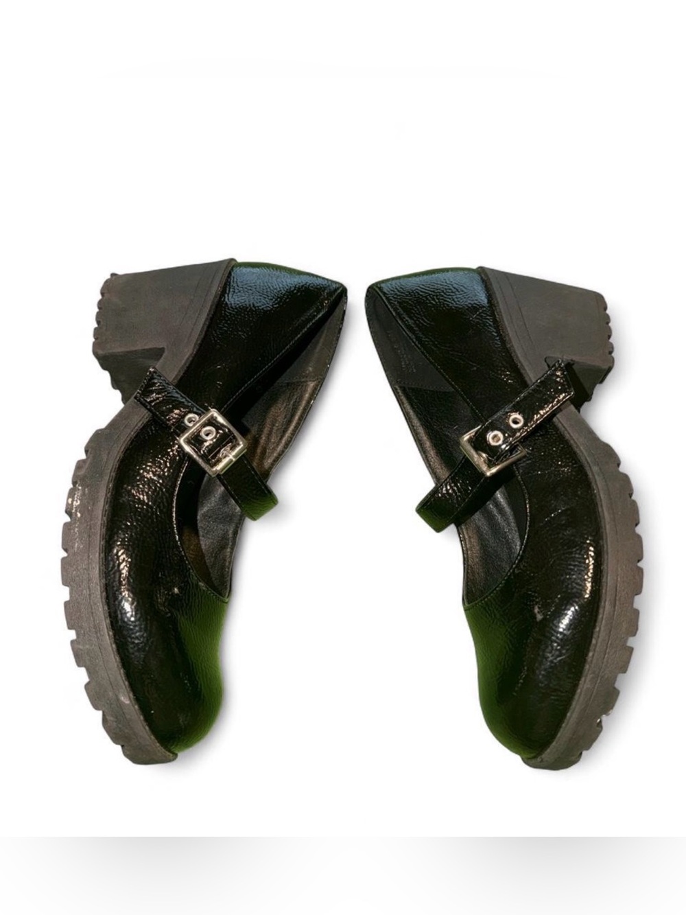 Dirty Laundry Black Mary Jane Chunky Block Heels